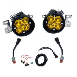 Toyota Highlander Fog Light Pocket Kit - Baja Designs - Squadron Sport 2.0 - Baja Amber - `14-`19